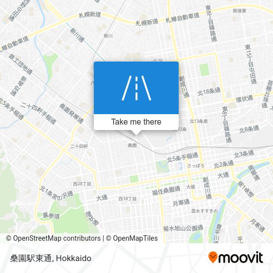 桑園駅東通 map