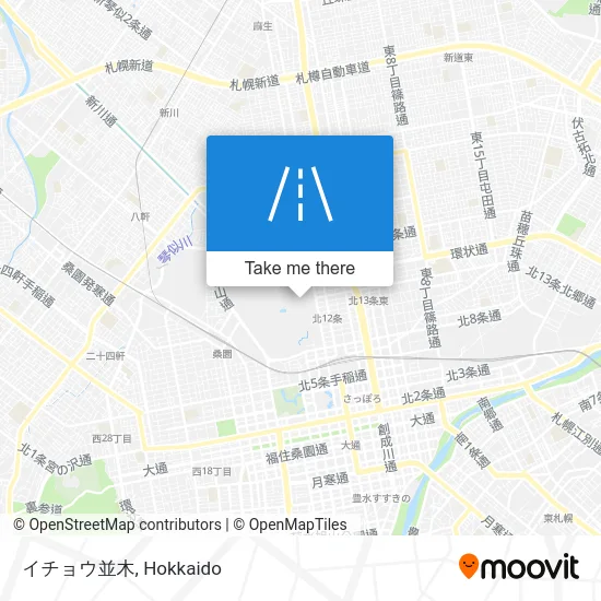 イチョウ並木 map