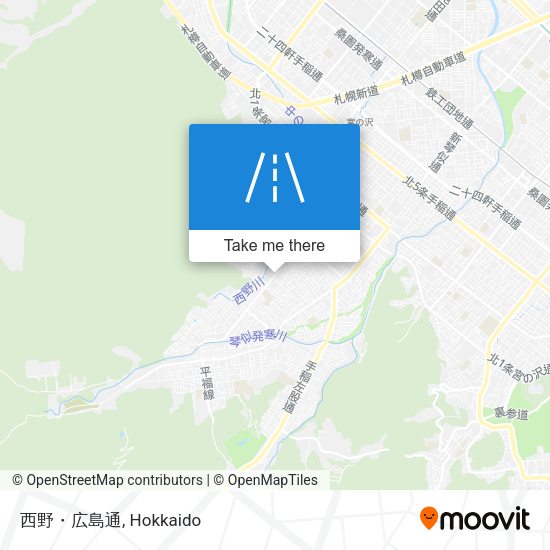 西野・広島通 map