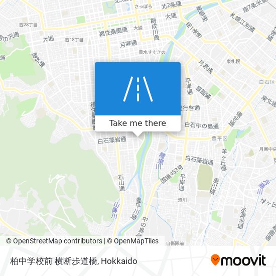 柏中学校前 横断歩道橋 map