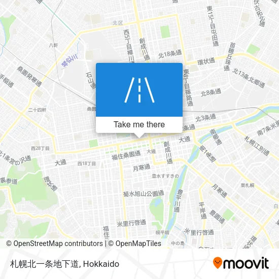 札幌北一条地下道 map