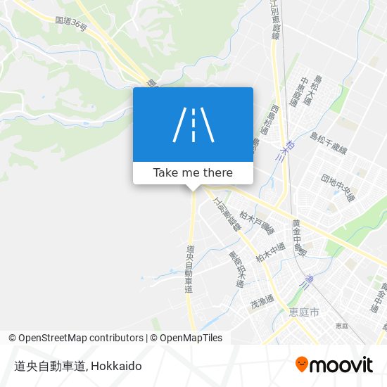 道央自動車道 map