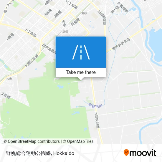 野幌総合運動公園線 map