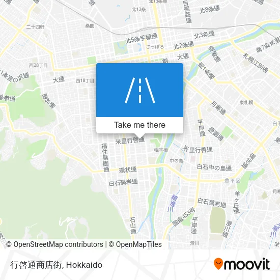 行啓通商店街 map
