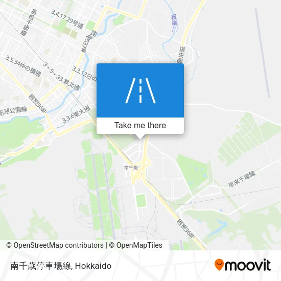 南千歳停車場線 map