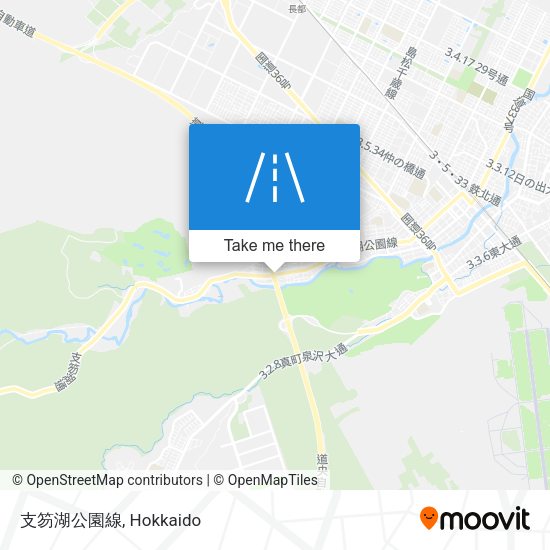支笏湖公園線 map