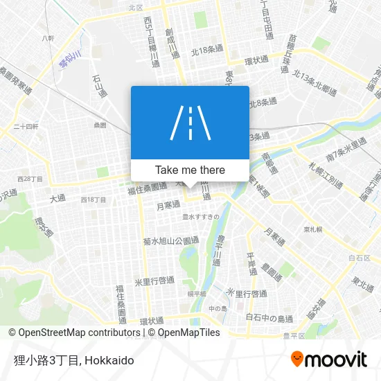 Tanuki Alley 3-Chome map
