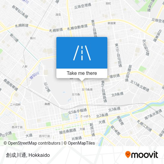 創成川通 map