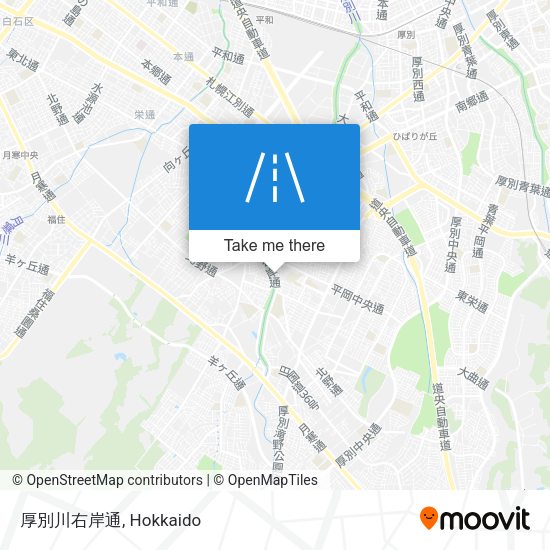 厚別川右岸通 map