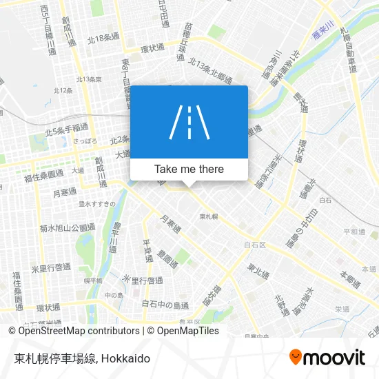 East Sapporo Station Line map