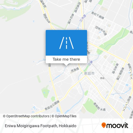 Eniwa Moigirigawa Footpath map