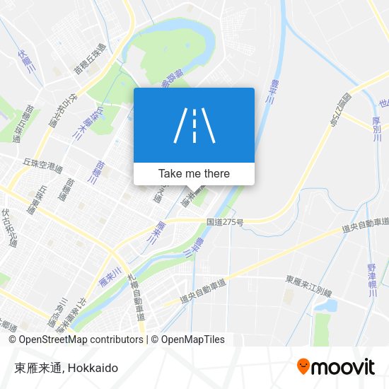 東雁来通 map