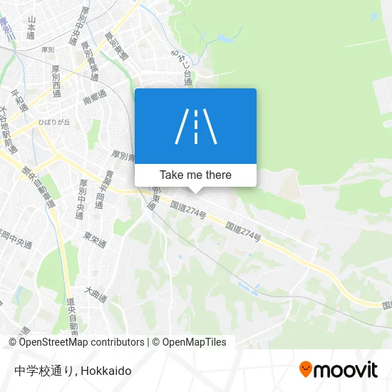 中学校通り map