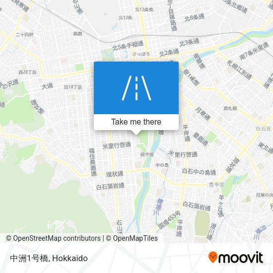 中洲1号橋 map