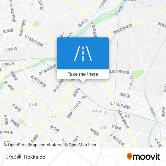 北郷通 map