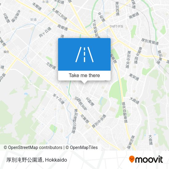 厚別滝野公園通 map