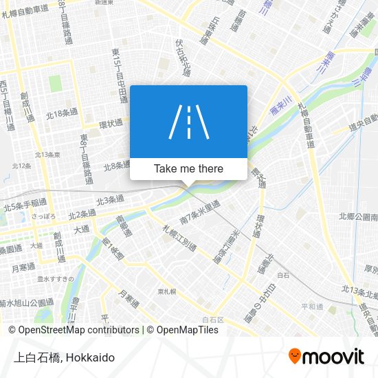 上白石橋 map