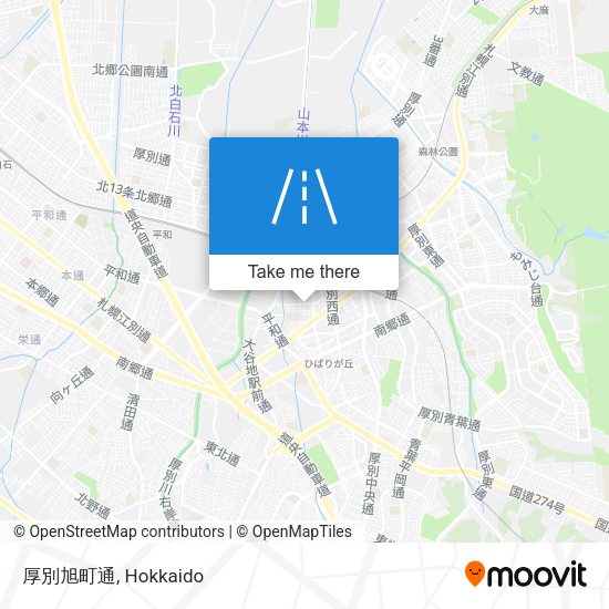 厚別旭町通 map