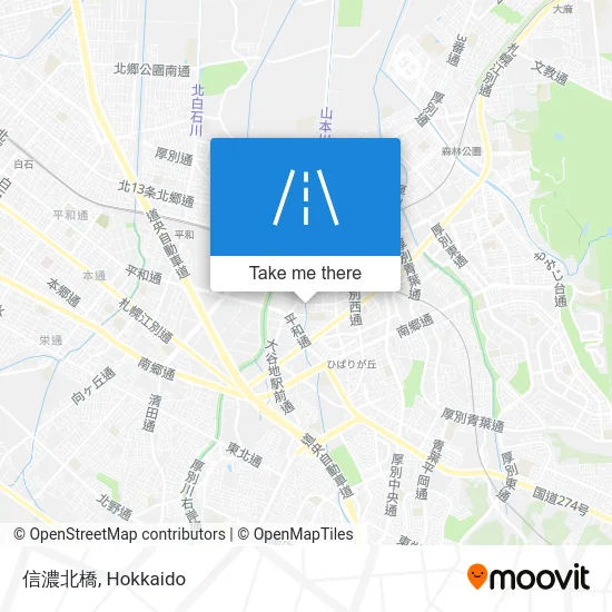 Shinano North Bridge map