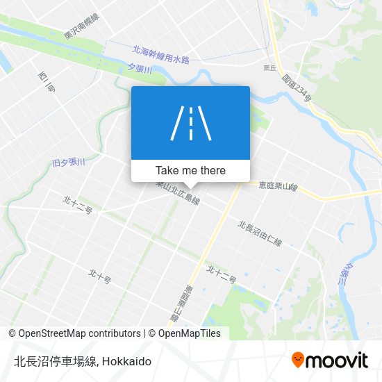 北長沼停車場線 map