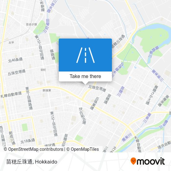 苗穂丘珠通 map