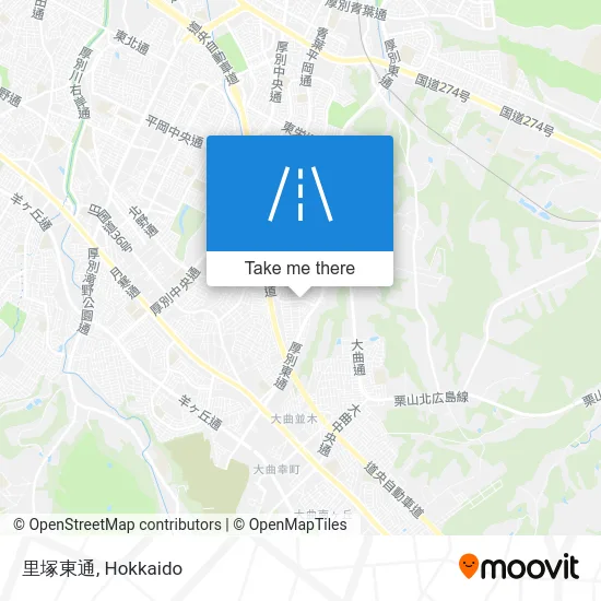 Satsutsuka East Street map