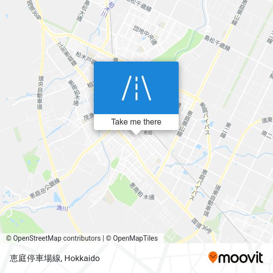 恵庭停車場線 map