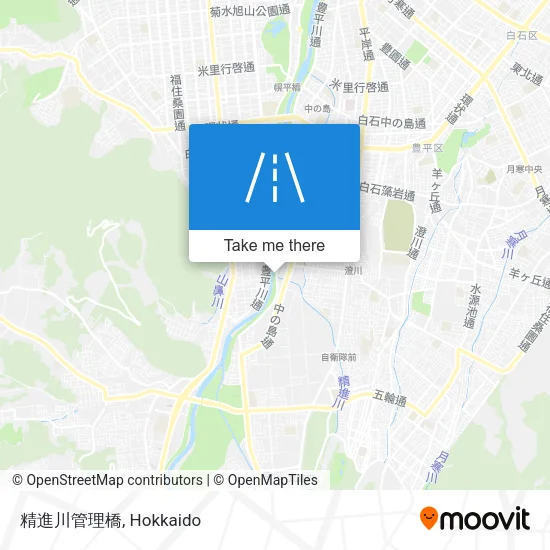 Shojin River Management Bridge map