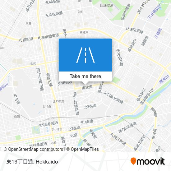 東13丁目通 map