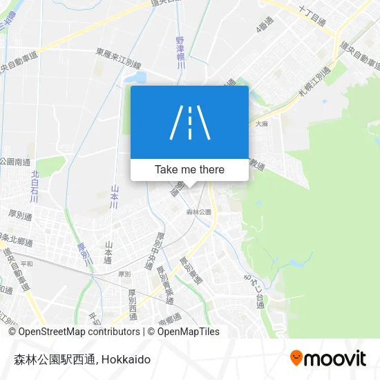 森林公園駅西通 map