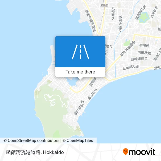 函館湾臨港道路 map