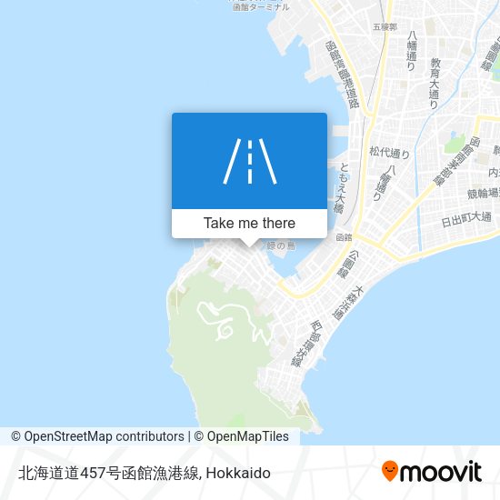 北海道道457号函館漁港線 map