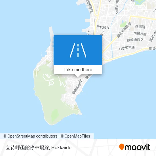 立待岬函館停車場線 map