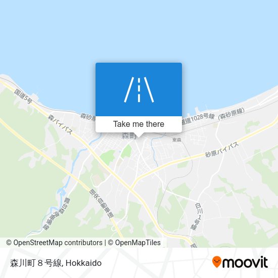 森川町８号線 map
