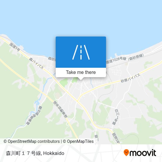 森川町１７号線 map