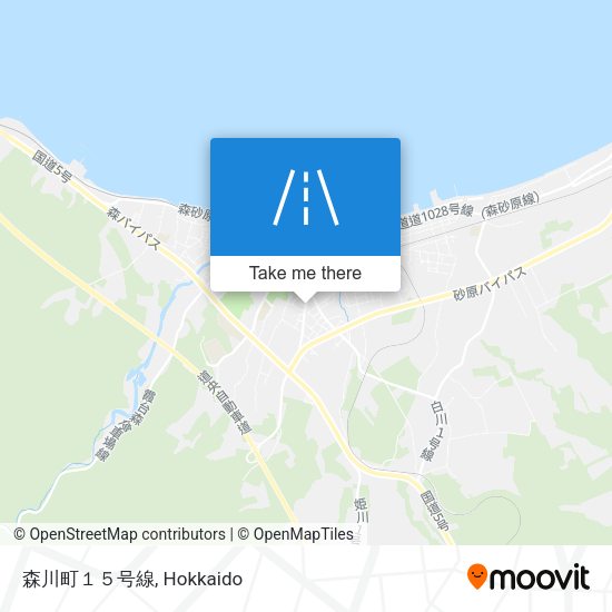 森川町１５号線 map