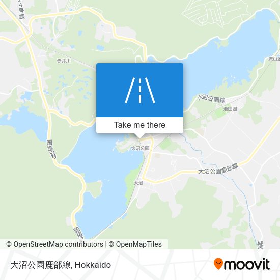 大沼公園鹿部線 map