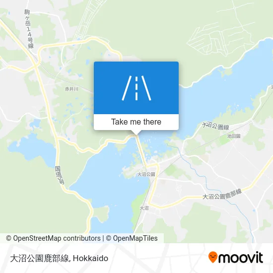 大沼公園鹿部線 map