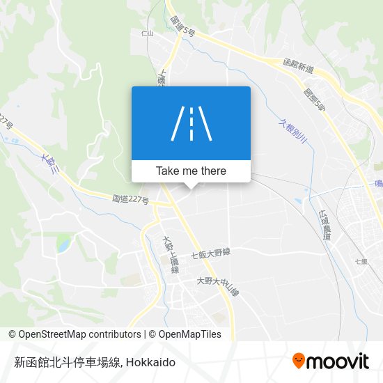 新函館北斗停車場線 map