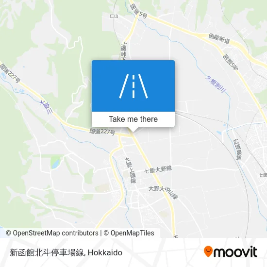New Hakodate Hokuto Station Line map
