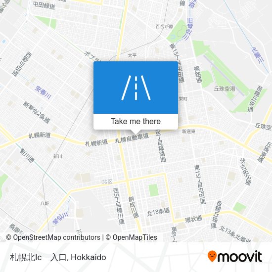 札幌北Ic　入口 map
