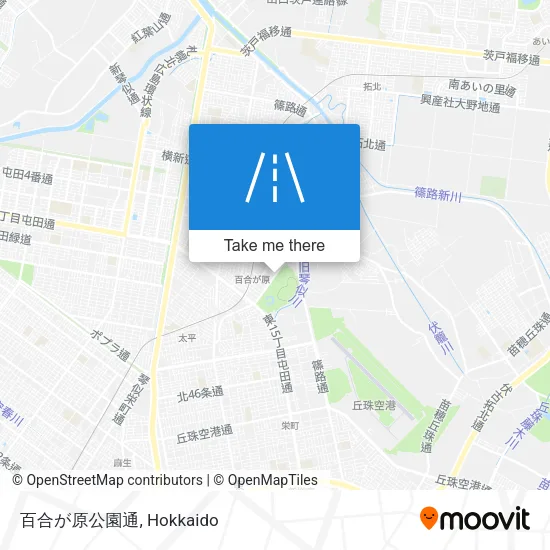 百合が原公園通 map
