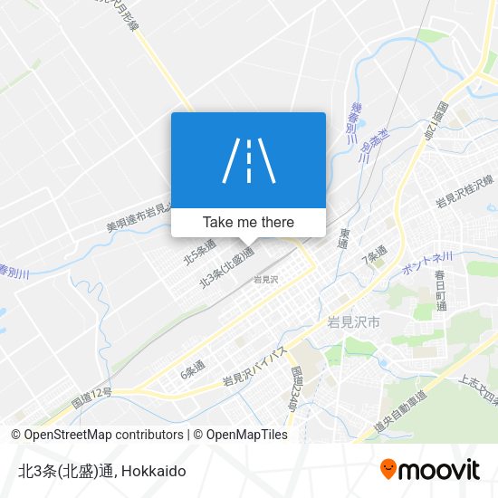 北3条(北盛)通 map