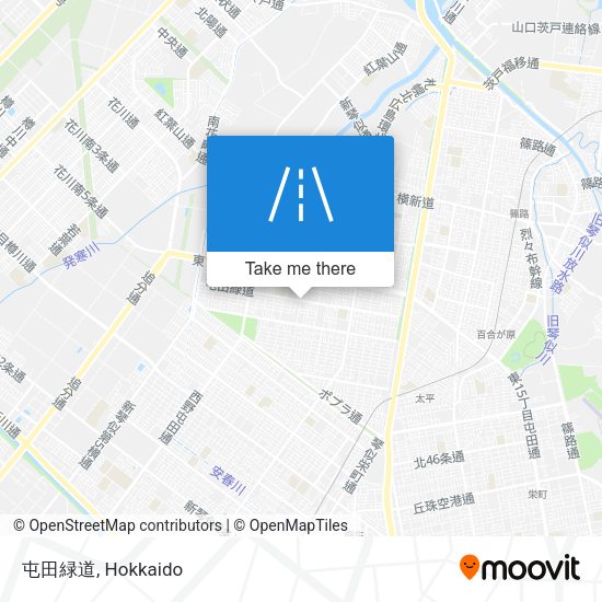屯田緑道 map