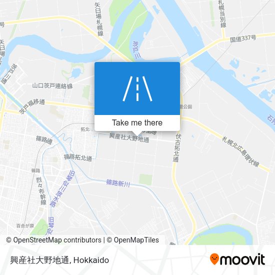 興産社大野地通 map