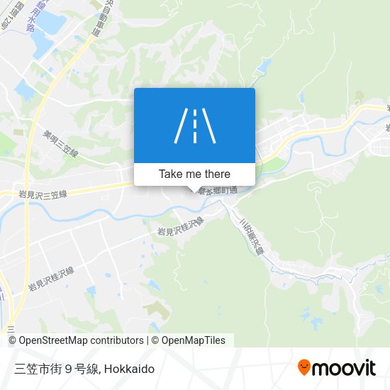 三笠市街９号線 map