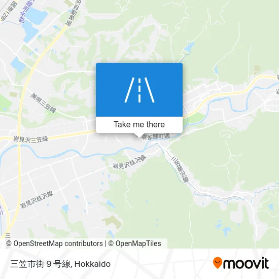 三笠市街９号線 map