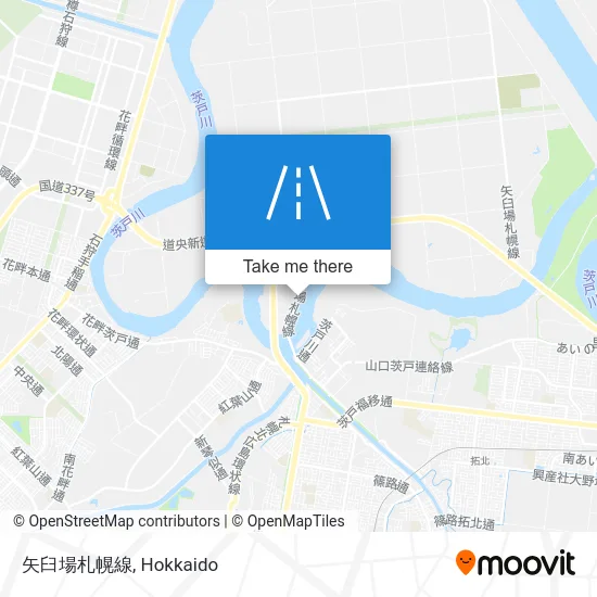 矢臼場札幌線 map