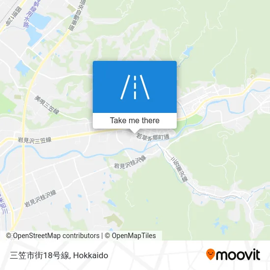 三笠市街18号線 map