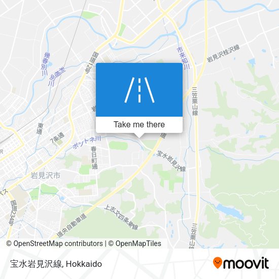 宝水岩見沢線 map